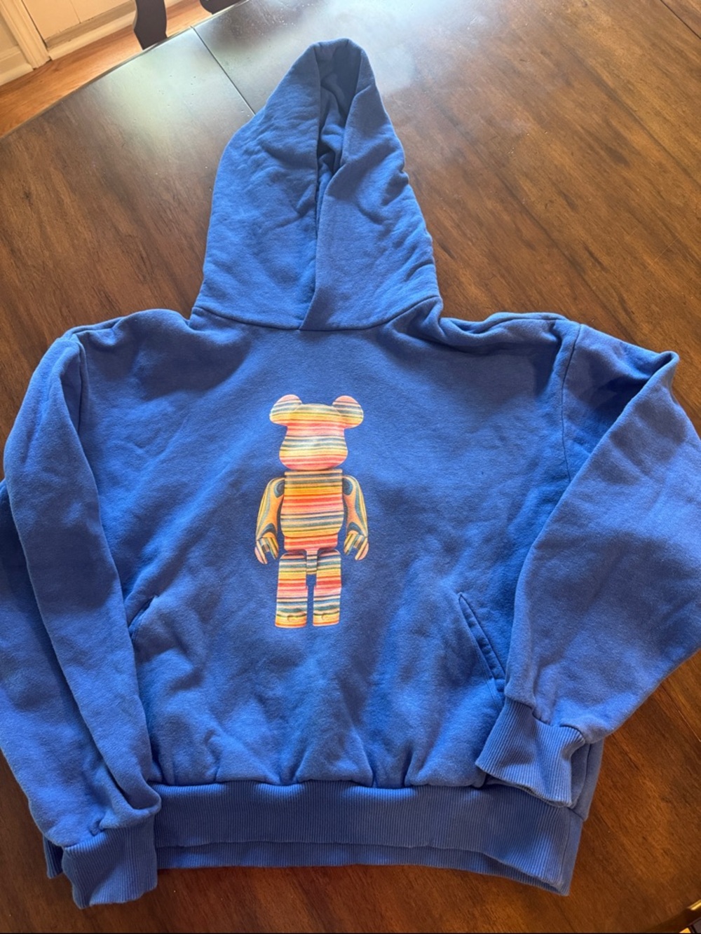 Rare Pangaia X Haroshi BE@RBRICK Cotton Hoodie, Unisex